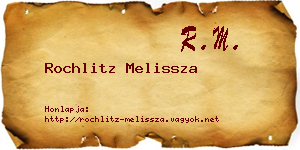 Rochlitz Melissza névjegykártya
